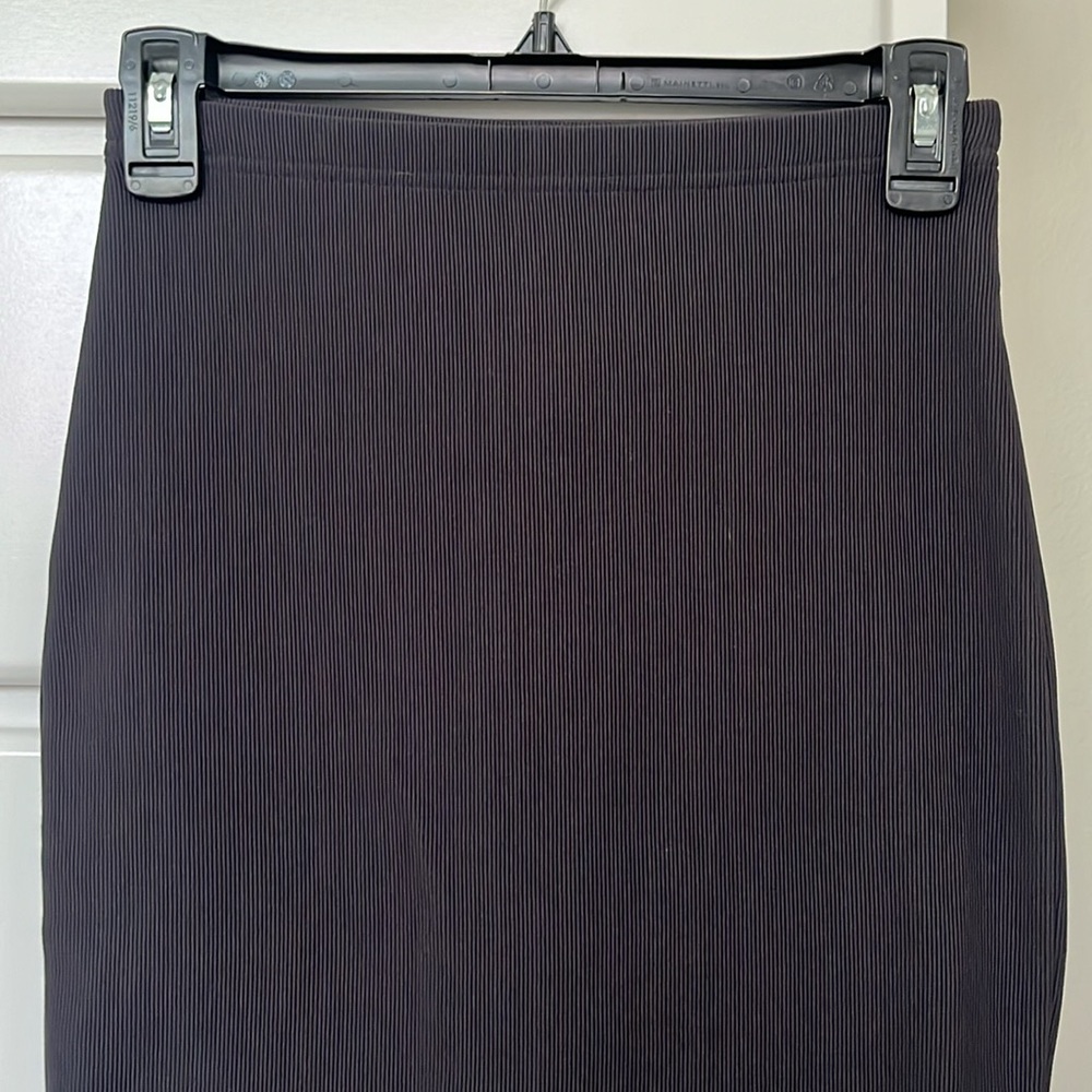 Dark grey midi pencil skirt